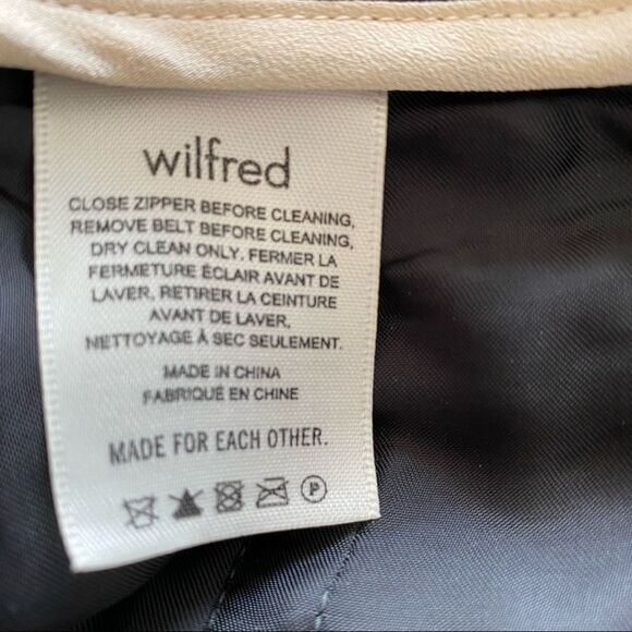 Aritzia-Wilfred Dark Grey Wool Blend Tie Front Ankle Pants (Size:4) - Picture 12 of 13